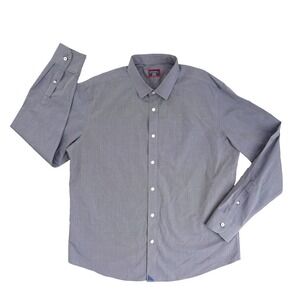 UNTUCKit Orville Wrinkle Free Blue Long Sleeve Button Up Shirt Men's XL Classic